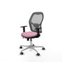 PIQUERAS Y CRESPO Silla de oficina Jorquera Rosa y Gris