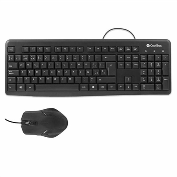 COOLBOX Combo Teclado y Ratón USB KTR-01U Negro