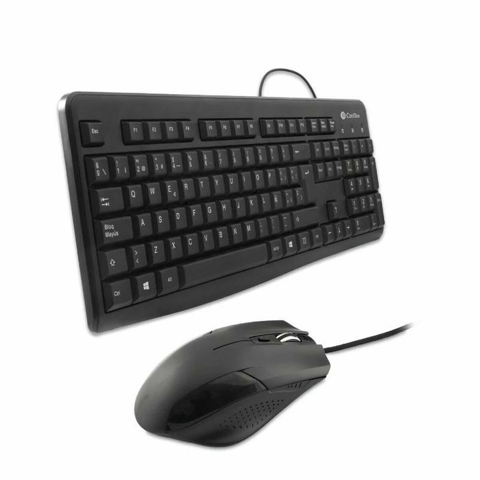 COOLBOX Combo Teclado y Ratón USB KTR-01U Negro