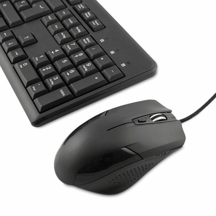COOLBOX Combo Teclado y Ratón USB KTR-01U Negro