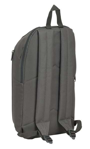 Safta Mini Mochila Bolsillo Vertical Gris Humo
