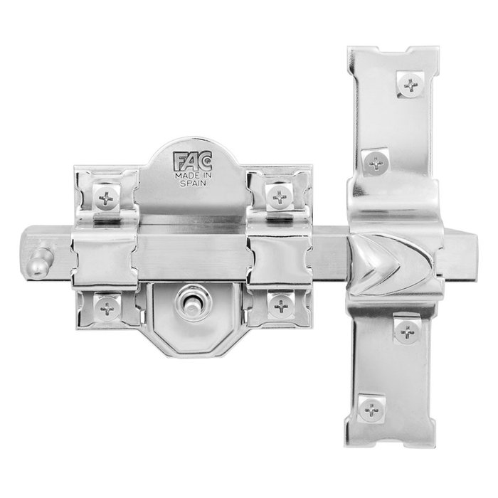 FAC Cerrojo 305-R 80 Níquel Derecha con Cilindro de 50 mm FAC Cerrojo 305-R 80 Níquel Derecha con Cilindro de 50 mm