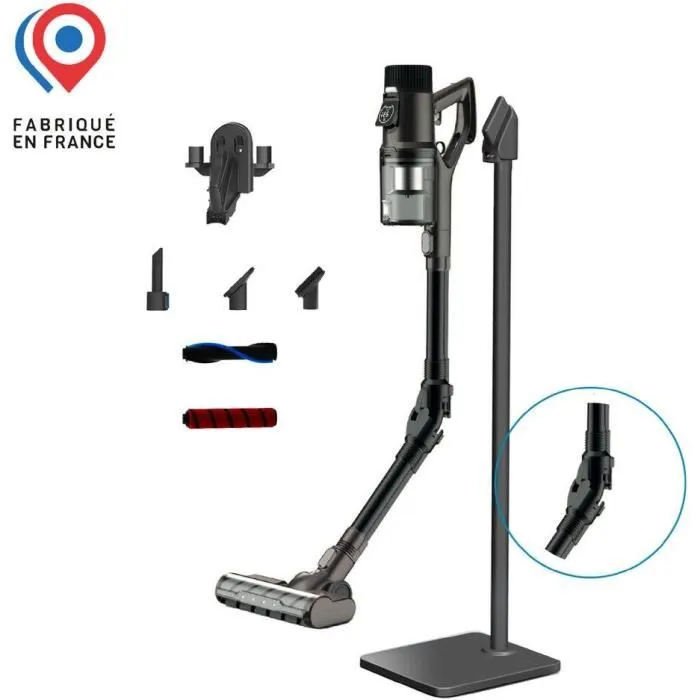 Eziclean Aspirador escoba inalámbrico FR8 Home - 19 Kpa - 78 dB - Fabricado en Francia Eziclean Aspirador escoba inalámbrico FR8 Home - 19 Kpa - 78 dB - Fabricado en Francia