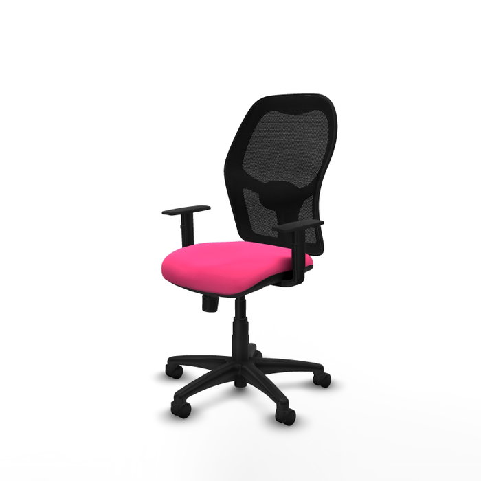 PIQUERAS Y CRESPO Silla de oficina Alocén Rosa y Negro con mecanismo Sincro PIQUERAS Y CRESPO Silla de oficina Alocén Rosa y Negro con mecanismo Sincro