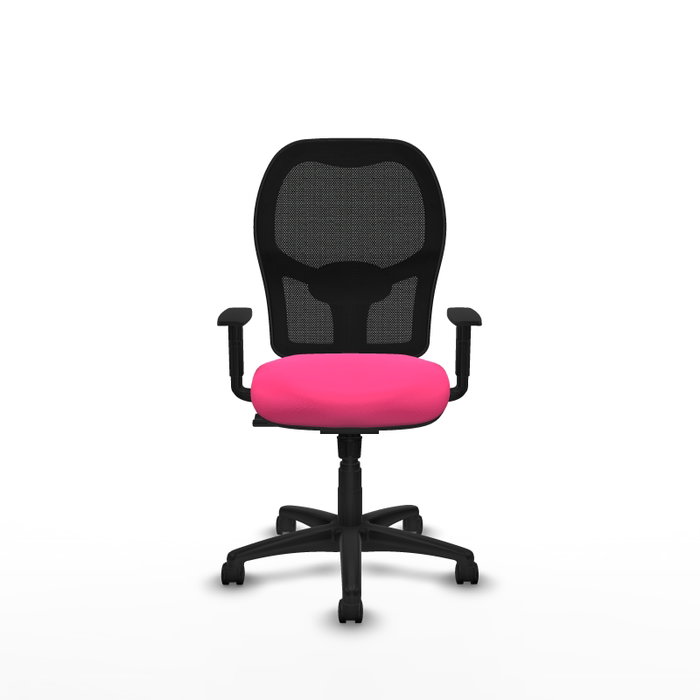 PIQUERAS Y CRESPO Silla de oficina Alocén Rosa y Negro con mecanismo Sincro PIQUERAS Y CRESPO Silla de oficina Alocén Rosa y Negro con mecanismo Sincro