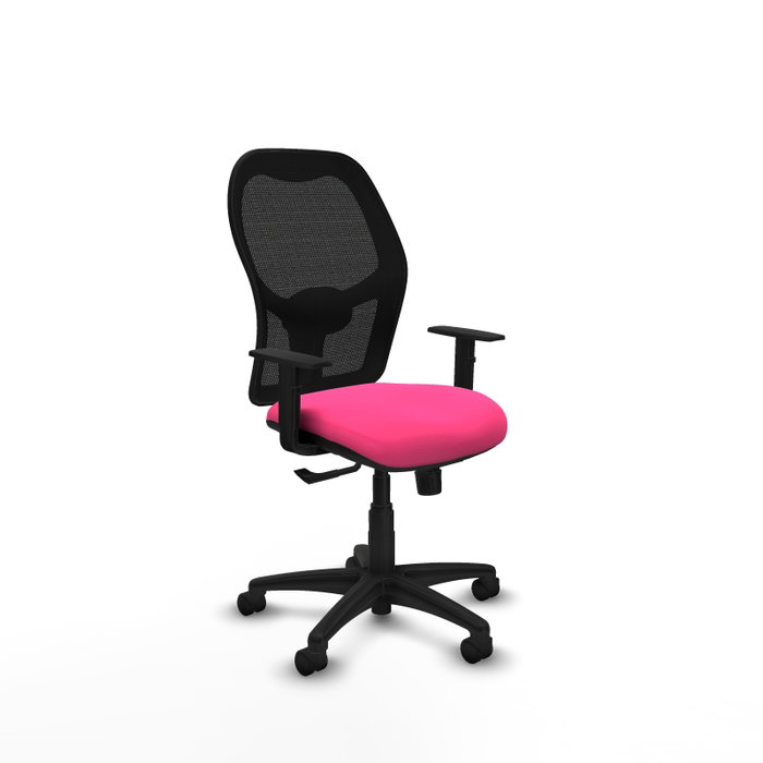 PIQUERAS Y CRESPO Silla de oficina Alocén Rosa y Negro con mecanismo Sincro PIQUERAS Y CRESPO Silla de oficina Alocén Rosa y Negro con mecanismo Sincro