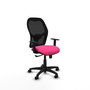 PIQUERAS Y CRESPO Silla de oficina Alocén Rosa y Negro con mecanismo Sincro