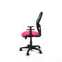 PIQUERAS Y CRESPO Silla de oficina Alocén Rosa y Negro con mecanismo Sincro