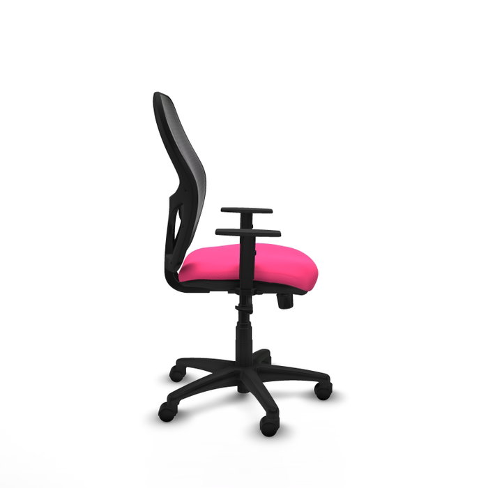 PIQUERAS Y CRESPO Silla de oficina Alocén Rosa y Negro con mecanismo Sincro PIQUERAS Y CRESPO Silla de oficina Alocén Rosa y Negro con mecanismo Sincro