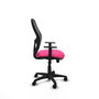 PIQUERAS Y CRESPO Silla de oficina Alocén Rosa y Negro con mecanismo Sincro