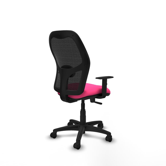 PIQUERAS Y CRESPO Silla de oficina Alocén Rosa y Negro con mecanismo Sincro PIQUERAS Y CRESPO Silla de oficina Alocén Rosa y Negro con mecanismo Sincro