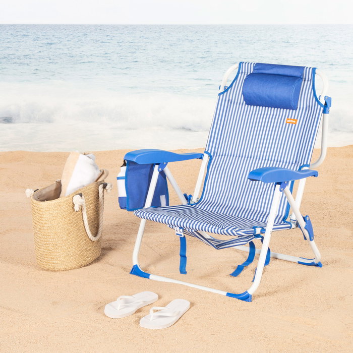AKTIVE Silla de playa plegable 48x58x76cm
