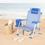 AKTIVE Silla de playa plegable 48x58x76cm