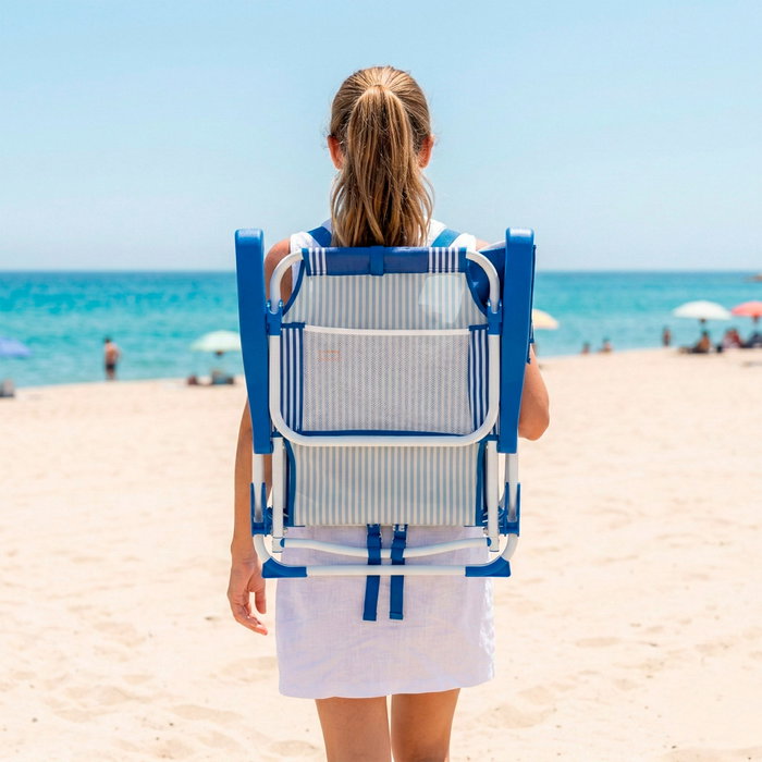 AKTIVE Silla de playa plegable 48x58x76cm