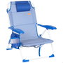 AKTIVE Silla de playa plegable 48x58x76cm