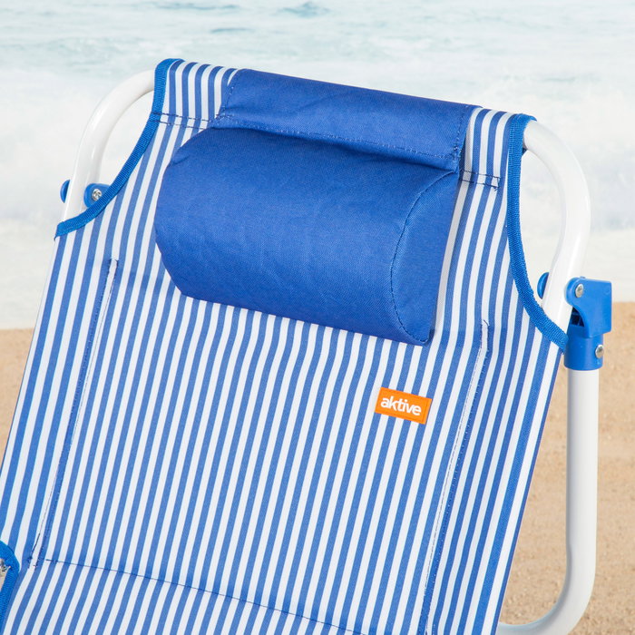 AKTIVE Silla de playa plegable 48x58x76cm
