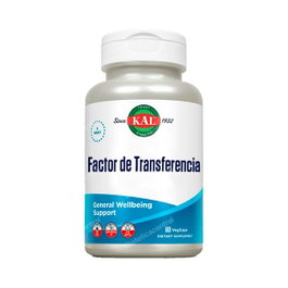 KAL Factor De Transferencia - Complemento alimenticio de calostro bovino y lactoferrina para apoyo al sistema inmunológico, 60 cápsulas