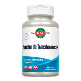 Kal Factor De Transferencia 60 Cap. Calostro Bovino Lactoferrina Apoyo Inmunológico Vegano