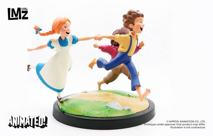 Las Aventuras de Tom Sawyer Estatua Animated! Tom, Huck & Becky 23 cm