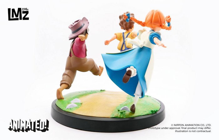 Las Aventuras de Tom Sawyer Estatua Animated! Tom, Huck & Becky 23 cm