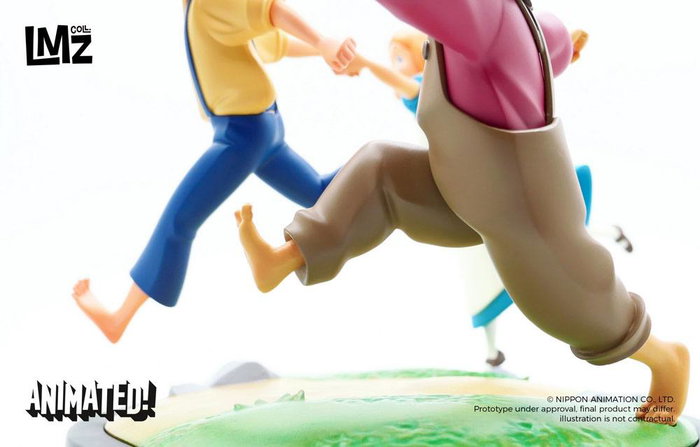 Las Aventuras de Tom Sawyer Estatua Animated! Tom, Huck & Becky 23 cm