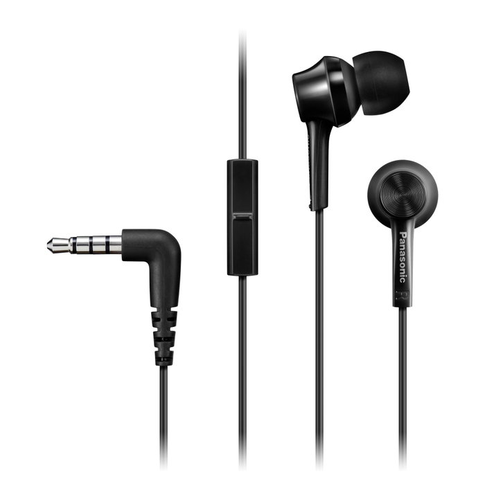 Panasonic RP-TCM115E Auriculares Intraurales con Micrófono Negro Panasonic RP-TCM115E Auriculares Intraurales con Micrófono Negro