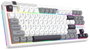 Redragon K607 APS PRO Teclado Gamer Inalámbrico de Perfil Bajo RGB White-Grey