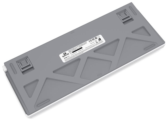 Redragon K607 APS PRO Teclado Gamer Inalámbrico de Perfil Bajo RGB White-Grey