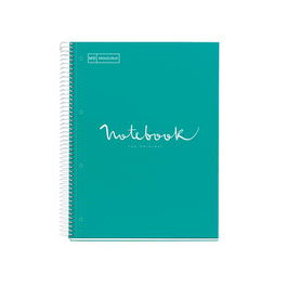 Bloc Miquelrius Emotions Notebook 1 Micro.Tapa Extra A4 80H 90G Cuadric.5X5 Turquesa (Set de 5)