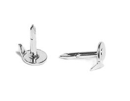 Innspiro Aguja pin metálica pequeña plateada 4,5x7,9mm (10 unidades)