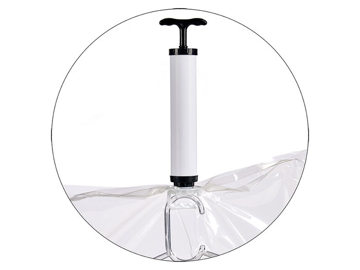 Kipit Bomba Bolsa Vacio 24 x 4 x 7 cm Plastico Metal Blanco