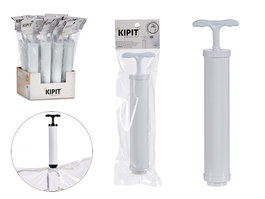 Kipit Bomba Bolsa Vacio 24 x 4 x 7 cm Plastico Metal Blanco