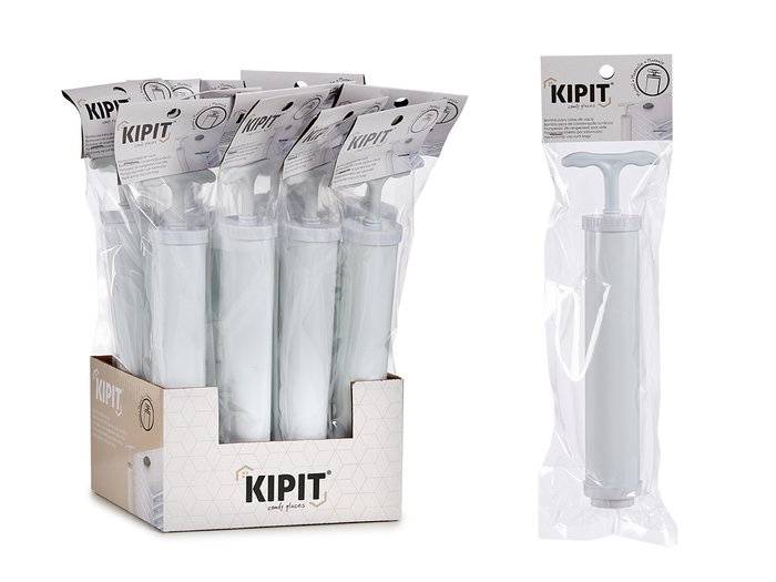 Kipit Bomba Bolsa Vacio 24 x 4 x 7 cm Plastico Metal Blanco