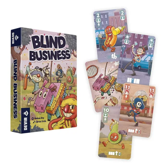 Devir Blind Business - Juego de Cartas de Deducción, Edad 10+, 2-5 Jugadores, Partida 30 Min, 105 Cartas