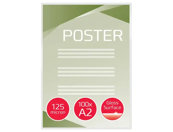 Gbc Bolsa de Plastificar Din A2 2x125 mc Caja de 50 Unidades