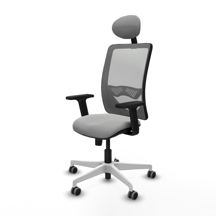 PIQUERAS Y CRESPO Silla de oficina Zulema con mecanismo Sincro, Gris