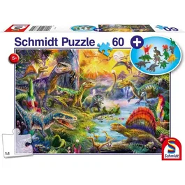 Schmidt Spiele Dinosaurios con Add On Figuras de Dinosaurios 60 Piezas 4001504563721