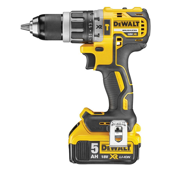 DeWalt Taladro Percutor a Batería DCD796P2-QW con 2 Baterías de 5Ah y 18V, Negro/Amarillo DeWalt Taladro Percutor a Batería DCD796P2-QW con 2 Baterías de 5Ah y 18V, Negro/Amarillo