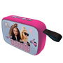 Lexibook Altavoz Portátil Bluetooth Barbie con Acabado de Tela 12x4x8 cm, Incluye Pilas, para Niños a Partir de 6 Años, Varios Idiomas