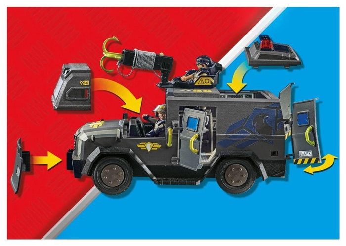 PLAYMOBIL 71144 Vehículo de Intervención de Fuerzas Especiales SEK PLAYMOBIL 71144 Vehículo de Intervención de Fuerzas Especiales SEK