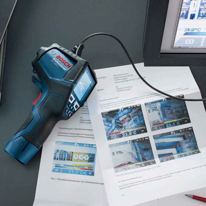 Bosch Professional GIS 1000 C Detector de calor con batería de 12 V 2,0 Ah y L-Boxx Bosch Professional GIS 1000 C Detector de calor con batería de 12 V 2,0 Ah y L-Boxx