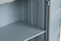 DKD Home Decor Estantería Vintage Contenedor Azul Celeste 44 x 168.5 x 87 cm Metal y MDF con 2 Puertas