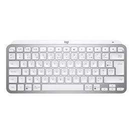 Logitech Teclado Inalámbrico MX Keys Mini Compacto Bluetooth Retroiluminado para Mac, iOS, Windows, Linux, Android - Gris Pálido