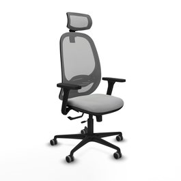 PIQUERAS Y CRESPO Silla de oficina Cilanco Gris con mecanismo Sincro/Traslack