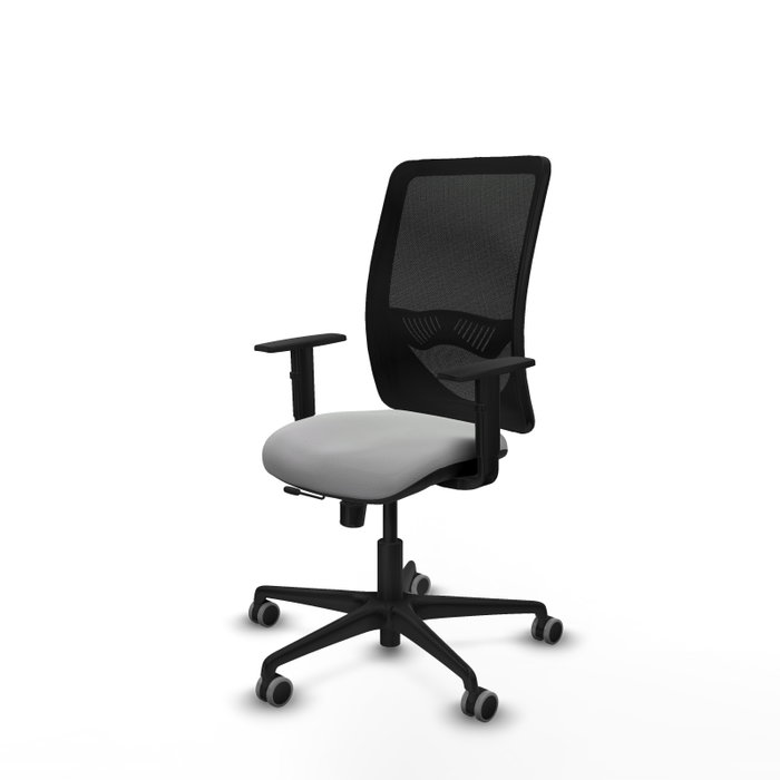 PIQUERAS Y CRESPO Silla de oficina Zulema Sincro/Traslack Gris claro y Negro PIQUERAS Y CRESPO Silla de oficina Zulema Sincro/Traslack Gris claro y Negro