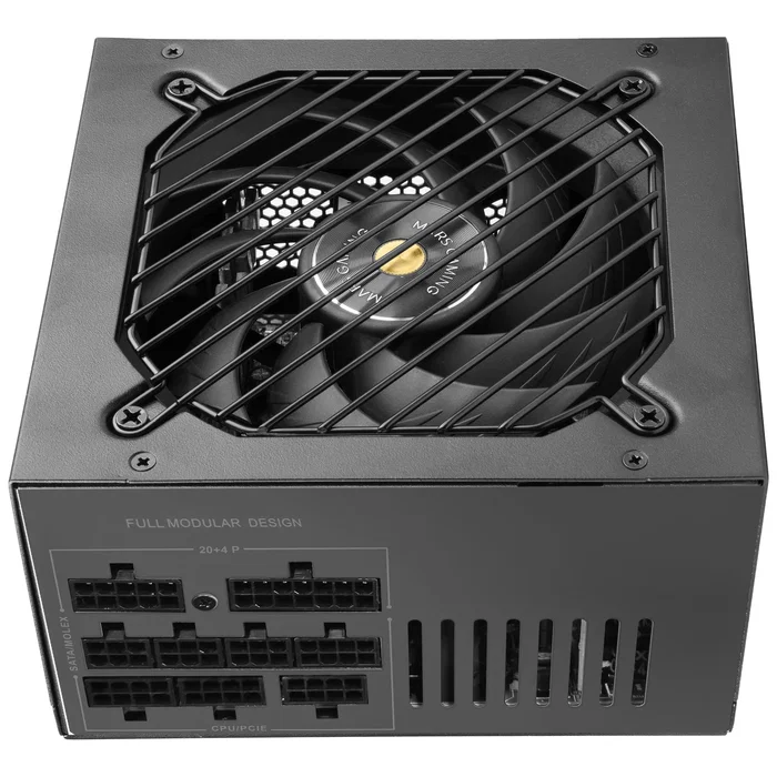 Mars Gaming MPB850SIM Fuente de Alimentación ATX 850W 80 PLUS Bronze, Modular, Ventilador 140mm Silencioso FDB, Cableado Negro Plano, 7 Años Garantía