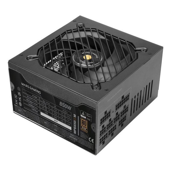 Mars Gaming Fuente Alimentación MPB850SIM 850W 80 PLUS Bronze ATX Full Modular