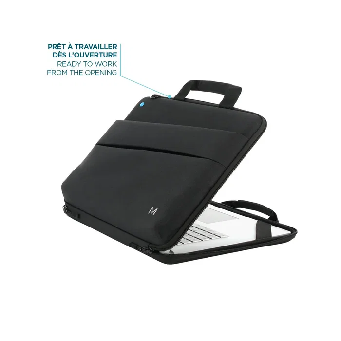 Mobilis TheOne Maletín Portátil para Laptop 14" (35.6 cm) - Negro de Poliéster, Estructura Rígida (Clamshell), Tirante Ajustable