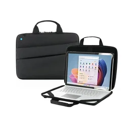 Mobilis TheOne Maletín Portátil para Laptop 14" (35.6 cm) - Negro de Poliéster, Estructura Rígida (Clamshell), Tirante Ajustable