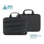 Mobilis TheOne Maletín Portátil para Laptop 14" (35.6 cm) - Negro de Poliéster, Estructura Rígida (Clamshell), Tirante Ajustable